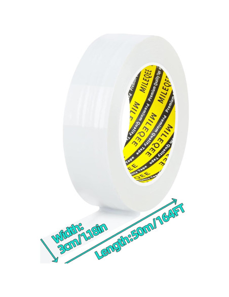 Cinta de Sellado MILEQEE Blanca 3cm x 50m Impermeable