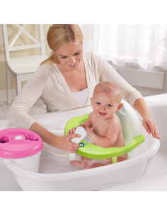 Asiento de Baño Plegable para Bebés Antideslizante Verde - 6-18 Meses 2