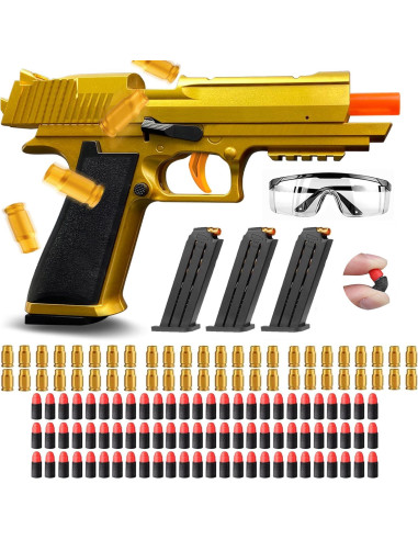 Pistola de Juguete LBDREXZ con Balas Blandas EVA - Oro