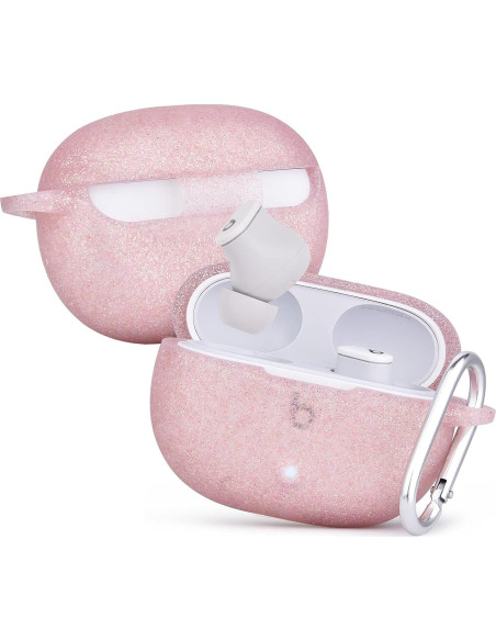 Funda de Silicona AIRSPO para Beats Studio Buds 2021 - Oro Rosa