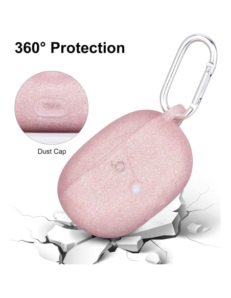 Funda de Silicona AIRSPO para Beats Studio Buds 2021 - Oro Rosa