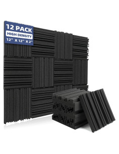 Paquete de 12 Paneles Acústicos KOIGO Waveband 30x30cm