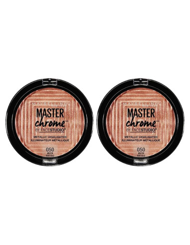 Iluminador Metálico Maybelline Facestudio Oro Rosa 6.8g x2