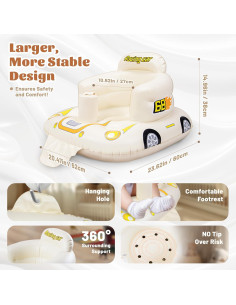 Asiento Inflable para Bebés JOSEN - Aprender a Sentarse 0.58 kg 2