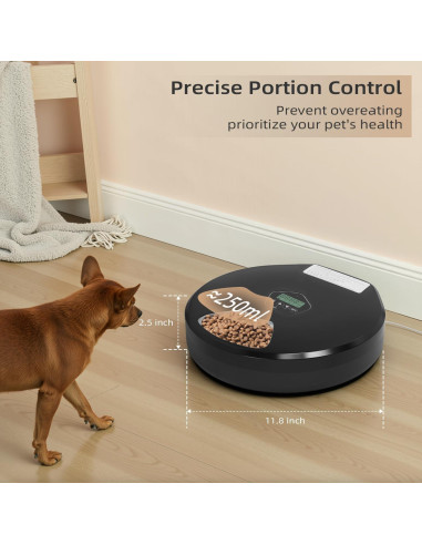 Dispensador Automático de Comida ITSCUTE para Mascotas 5 Comidas