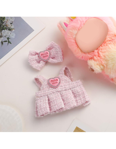 Conjunto de Ropa para Muñecas 17cm GNATE Rosa con Diadema