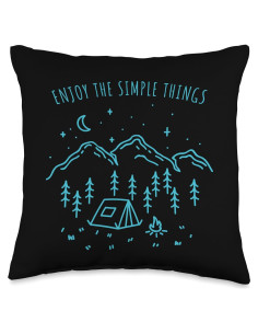 Cojín de Camping Minimalista Frases Simples 40x40 cm
