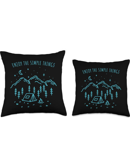 Cojín de Camping Minimalista Frases Simples 40x40 cm