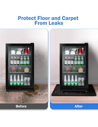 Alfombrilla de Silicona Negra para Mini Nevera 60x50cm