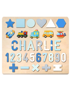 Rompecabezas de Nombre Personalizado AZUFEMOS 5 Líneas 0.91 kg