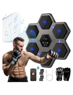 Máquina de Boxeo Musical Inteligente VZA BX-01 con Guantes