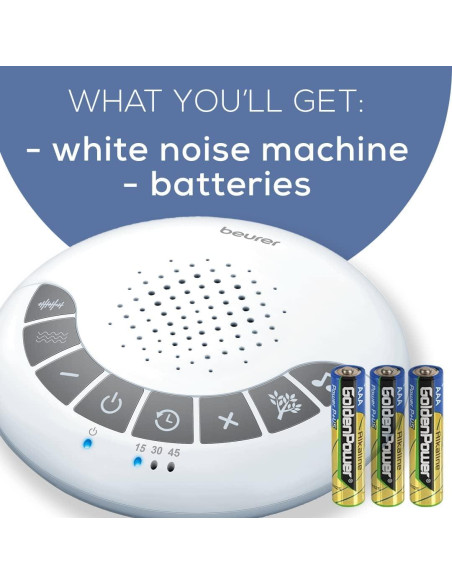 Máquina de Ruido Blanco Beurer SL15 con 4 Sonidos Relajantes