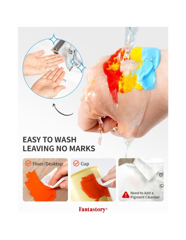 Pintura Tempera Lavable Fantastory 24 Colores 60 ml