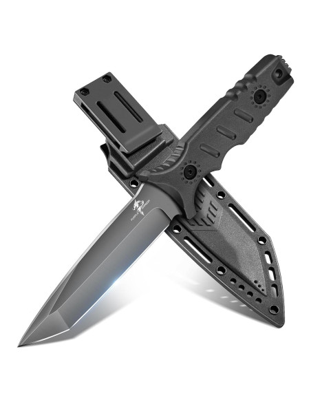 Cuchillo Fijo Dragón Púrpura con Funda Kydex 24.5cm Negro
