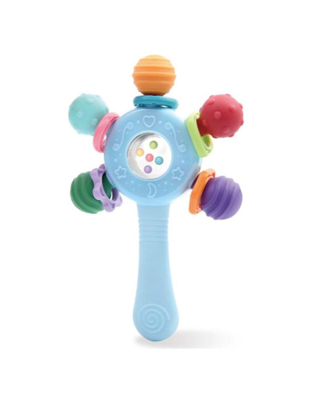 Sonajero y Mordedor 2 en 1 CNBESTFASHION Azul para Bebés