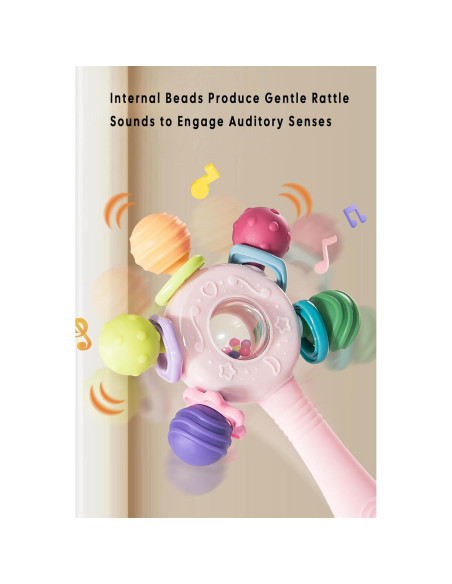 Sonajero y Mordedor 2 en 1 CNBESTFASHION Azul para Bebés