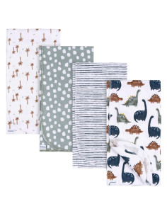 Mantas de Recepción Gerber 100% Algodón Unisex Bebé 76x76 cm (4 Pzas)