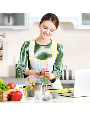 Botellas de Silicona RONRONS 30ml A Prueba de Fugas 4 Pack