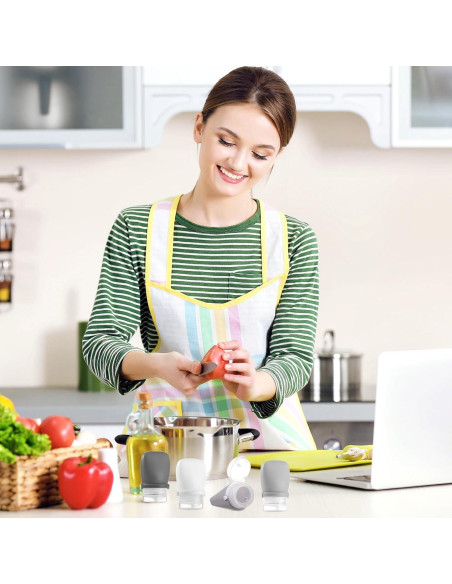 Botellas de Silicona RONRONS 30ml A Prueba de Fugas 4 Pack