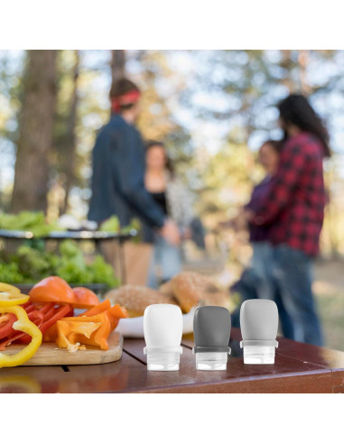 Botellas de Silicona RONRONS 30ml A Prueba de Fugas 4 Pack