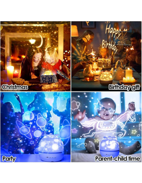 Proyector de Cielo Estrellado Micacorn LED 360 Multicolor