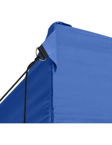 Carpa de Fiesta Plegable YELWHI 280x410 cm Azul Resistente UV