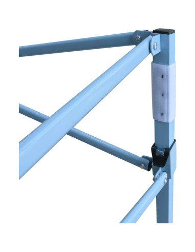 Carpa de Fiesta Plegable YELWHI 280x410 cm Azul Resistente UV