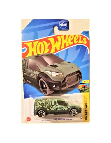 Hot Wheels Ford Transit Connect 6/10 Gris 64/250 - Coche de Metal