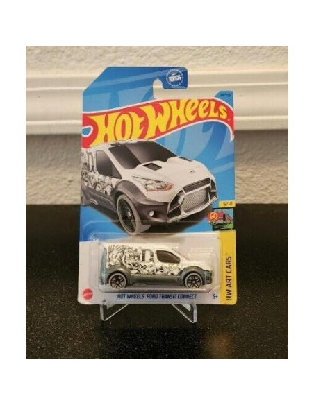 Hot Wheels Ford Transit Connect 6/10 Gris 64/250 - Coche de Metal