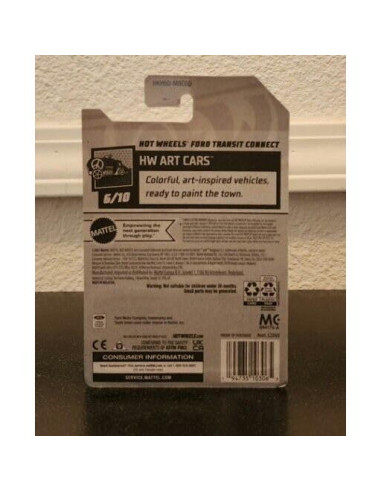 Hot Wheels Ford Transit Connect 6/10 Gris 64/250 - Coche de Metal