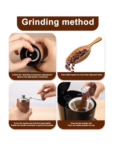 Molinillo de Café Manual Iwpsttrk Acero Inoxidable 331g