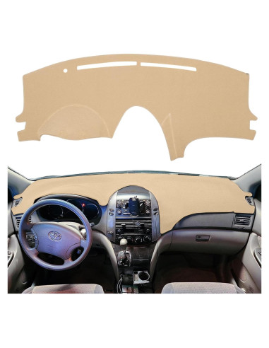Funda de Tablero HanLanKa Beige para Toyota Sienna 2004-2010