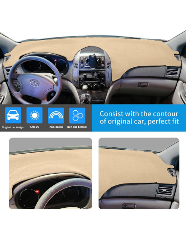 Funda de Tablero HanLanKa Beige para Toyota Sienna 2004-2010