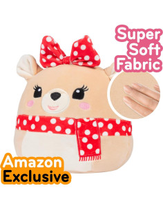 Squishmallows 20 cm Clarice - Rudolph el Reno de Nariz Roja - Peluche Suave 2
