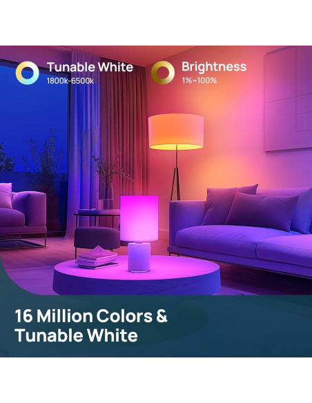 Bombillas Inteligentes Linkind 11W RGBTW 2 Paquete Alexa