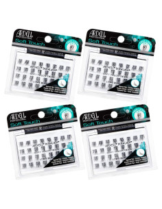 Pestañas Postizas Ardell Soft Touch Trios Largo Negro - 4 Unidades