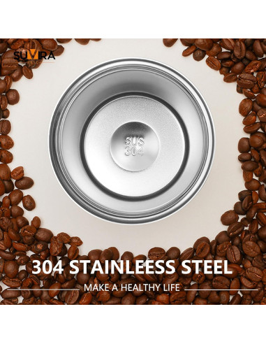 Taza de Café Inteligente SUVIRA 0.5L Acero Inoxidable Azul