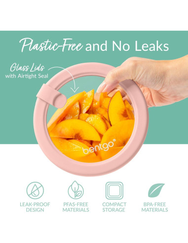 Set de 12 Contenedores de Vidrio Herméticos Bentgo - A Prueba de Fugas