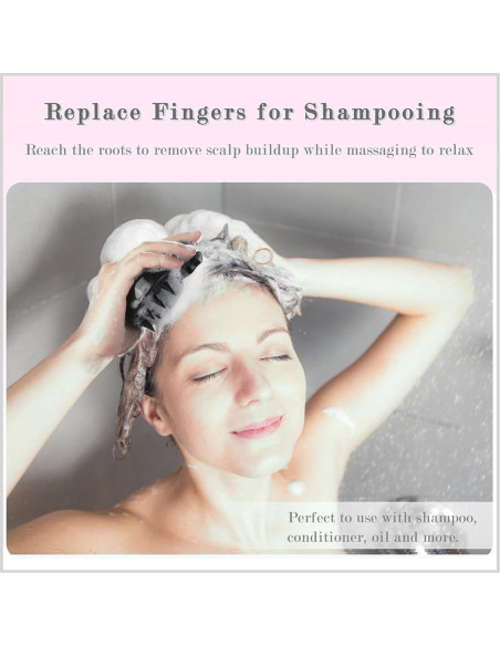 Cepillo Masajeador Cuero Cabelludo SoPretti Rosa - Exfoliante