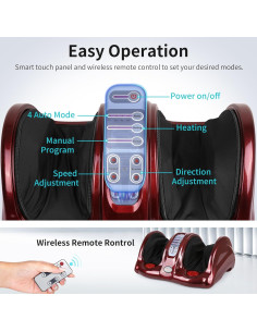 Masajeador de pies Shiatsu con calor HuadaTongcheng 6822HT 2