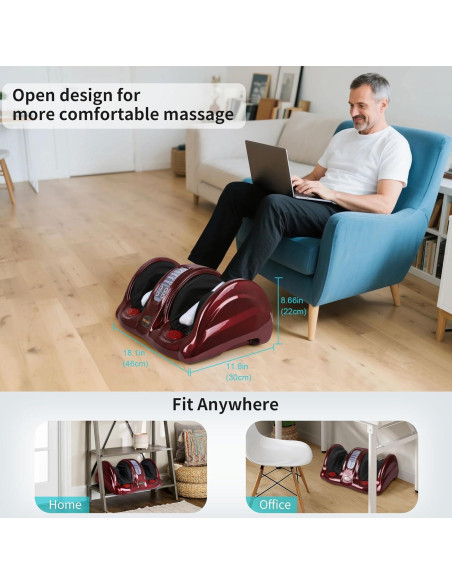 Masajeador de pies Shiatsu con calor HuadaTongcheng 6822HT