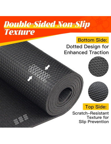 Alfombrilla de Ejercicio VTORY 182x122cm Antideslizante 8mm