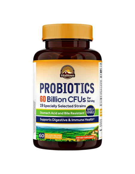 Vitalitown Probioticos + Prebioticos 60 Mil Millones 60 Capsulas