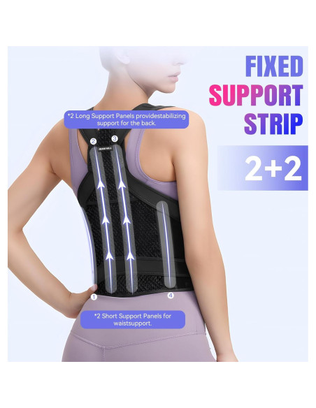 Corrector de Postura Ajustable Huge Hill - Soporte Espalda Mediano