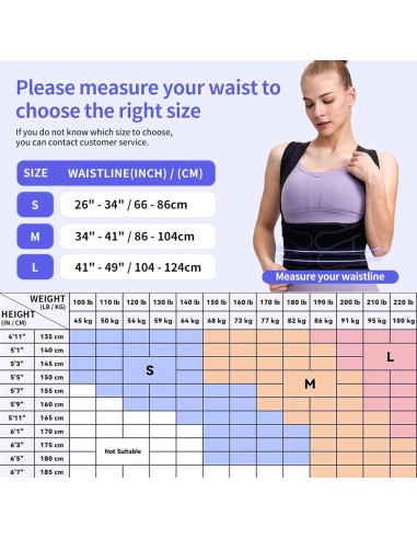 Corrector de Postura Ajustable Huge Hill - Soporte Espalda Mediano