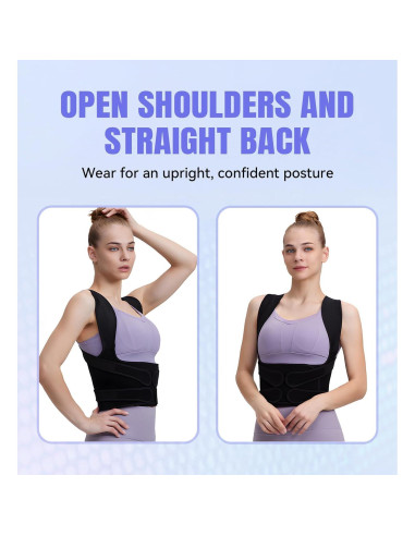 Corrector de Postura Ajustable Huge Hill - Soporte Espalda Mediano