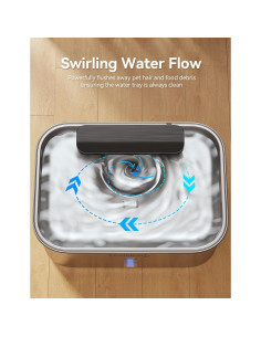 Fuente de Agua para Perros FEELNEEDY 12L Acero Inoxidable 2