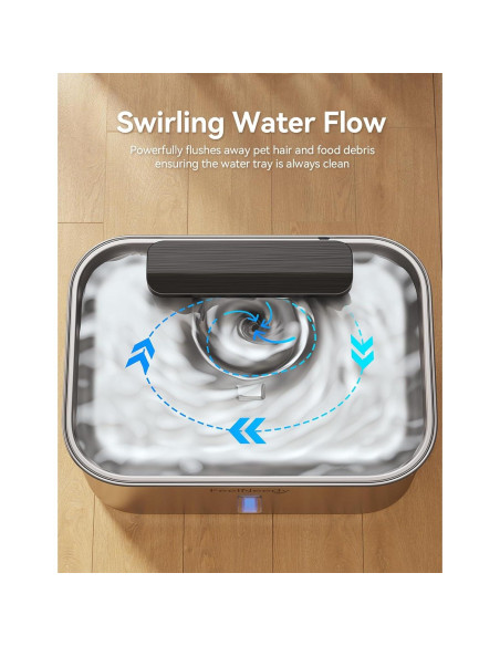 Fuente de Agua para Perros FEELNEEDY 12L Acero Inoxidable