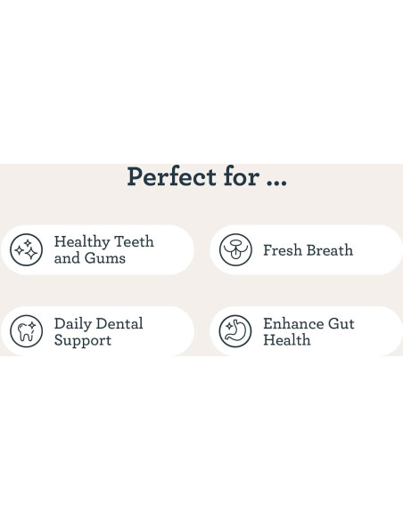 Kradle Dental Chews para Perros - 75 Masticables Suaves