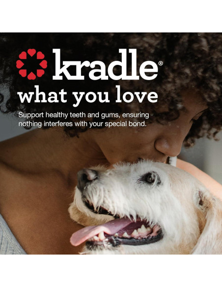 Kradle Dental Chews para Perros - 75 Masticables Suaves